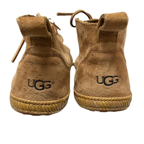 UGG Australia Chestnut Suede Moccasin Booties Size 6.5 - Picture 6 of 8